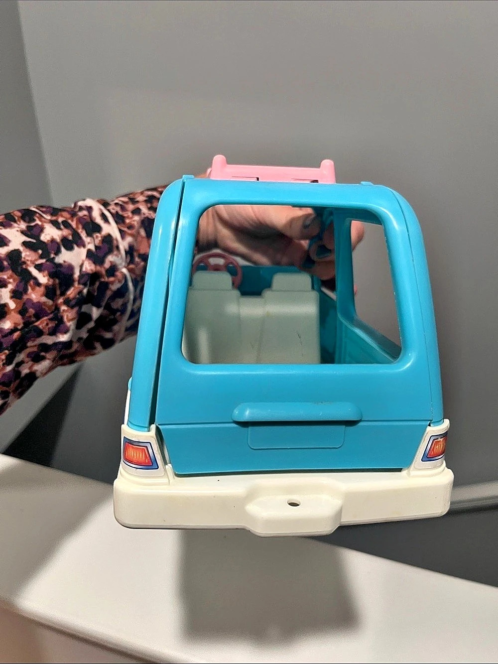 Fisher Price Loving Family Mini Van 1993 Blue & Pink - Picture 13 of 16